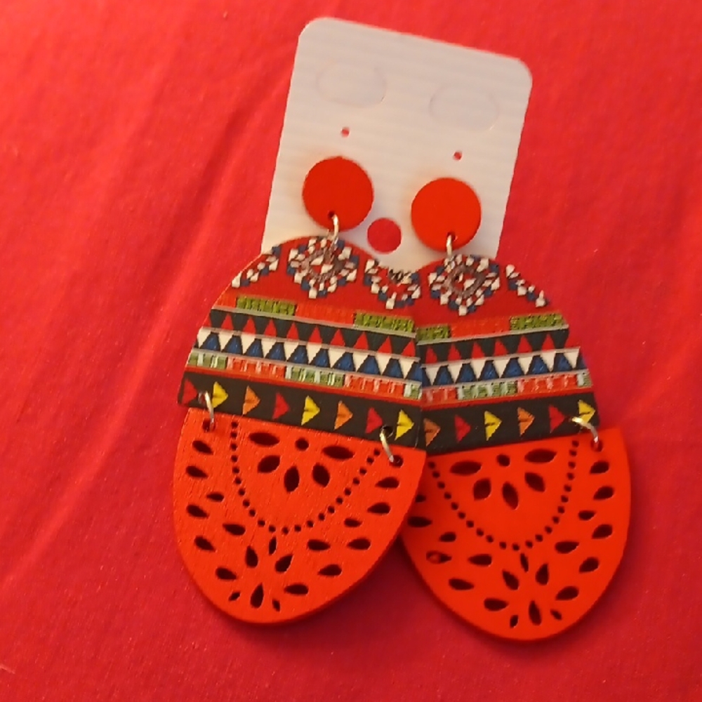Colorful Geometric Earrings